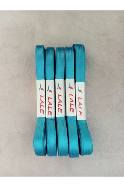 yörük tuhafiye Turquoise Blue 1 cm Satin Ribbon (5 Balls) Set Ribbon (5 X 10 Mt = 50 Meters)