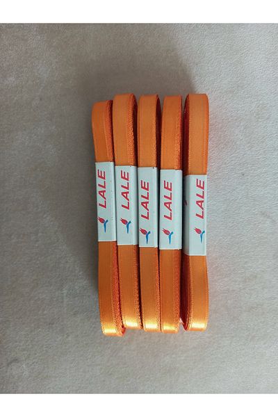 yörük tuhafiye شريط ساتان برتقالي 1 سم (5 كرات) شريط ساتان (5 × 10 طن = 50 متر)