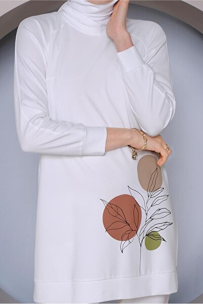 Alvina 41352 Model Pattern Printed Tunic