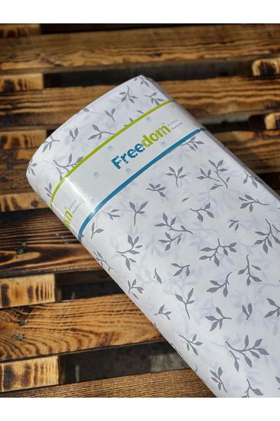 Freedom Floral Patterned Fabric - 30 Meters 1 Ball Fabric 240 cm Width - 100% Cotton Ranforce