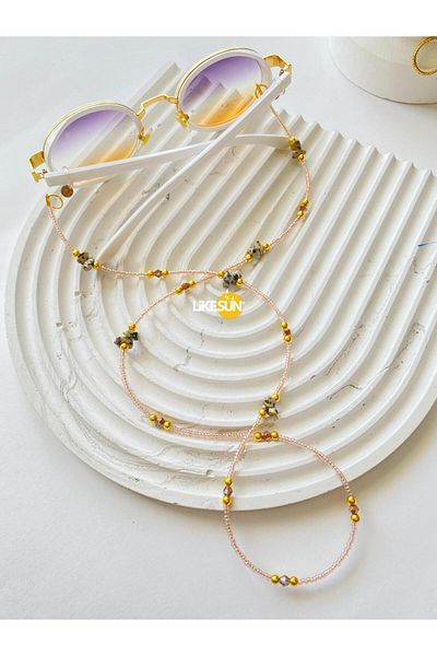 LiKESUN Elegant Design Women's Eyeglasses Strap Eyewear Lanyard Accessory(Double Wrap Necklace)