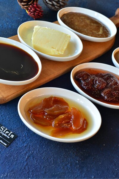 şirin eşyalarım Aria Collection 6-piece Oval Mini Kayak / Meze Plate - 13 cm