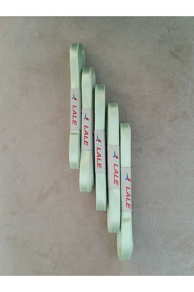 yörük tuhafiye شريط ستان أخضر فستقي 1 سم (5 كرات) شريط ستان (5 × 10 طن = 50 متر)
