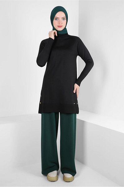 Alvina Turtleneck Knitwear Tunic 44055