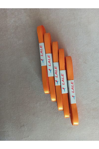 yörük tuhafiye شريط ساتان برتقالي 1 سم (5 كرات) شريط ساتان (5 × 10 طن = 50 متر)