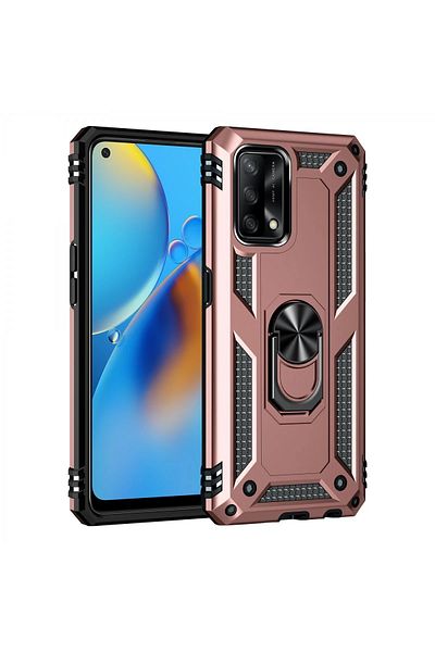 NewFace A74 4g Case Sofia Ring Silicone Cover - Rose Alsat