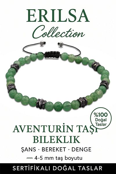 Erilsa Certified Terahertz – Open Aventurine Stone Bracelet (Thin Model) – Luck, Joy and Emotional Freshness