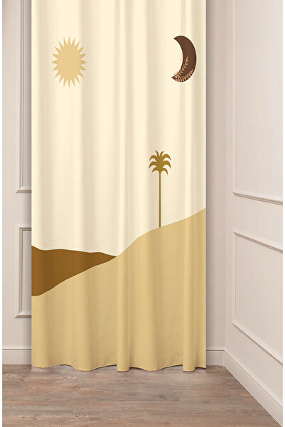 GREENDECOR النخيل الصحراء القمر زهرة منقوشة البوهيمي نموذج تصميم خاص مطبوعة ر...