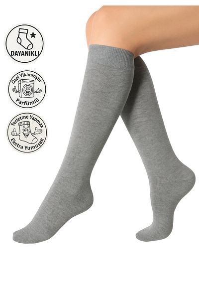 Bambu Women's Knee Length Solid Color /Extra Soft Long Socks/Pantolaon Socks / Skin Revealing Cotton Socks