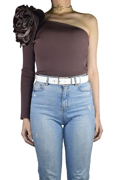 GoDeri 100% piele naturală, cataramă argintie alb lapte 3 cm centură damă, curea pantaloni, curea pantaloni scurți 3 cmkdn50