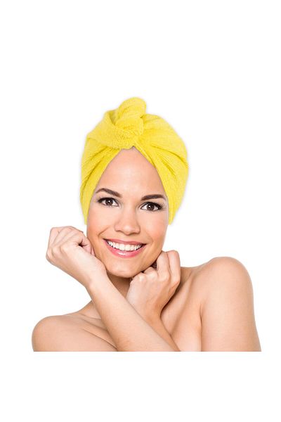 Revora Cotton Head Towel-Hair Drying Cap & Buttoned