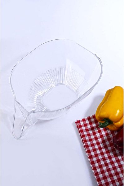 STOREMAX Jvnnastore Diyari Transparent Practical Kitchen Strainer Fruit Vegetable Washing Straining Strainer Trendyfr 64626