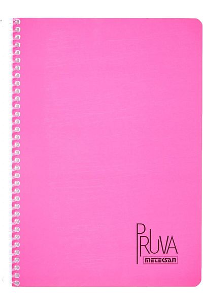 STOREMAX Jvnnastore Pruva A4 Pet Spiral Notebook with Cardboard Cover 144 Sheets - Lined - Fuchsia Trendyfr 6462