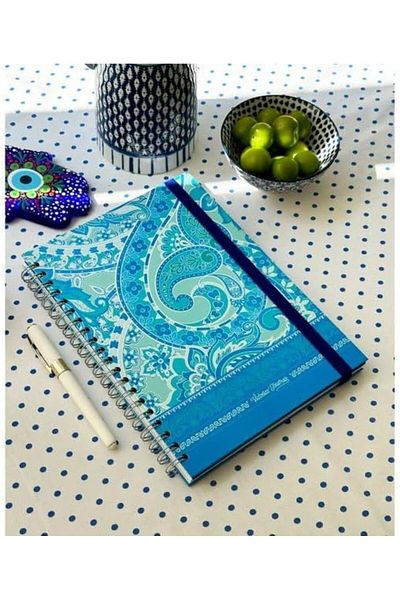 STOREMAX Jvnnastore Journals Hard Cover Spiral Notebook, Elastic 20X28 cm 90 Gr. Make 120. +40 Lines.+40 Points t