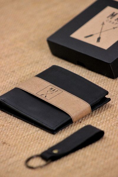 matleather Genuine Leather Wallet, Crazy Leather and Gift Box