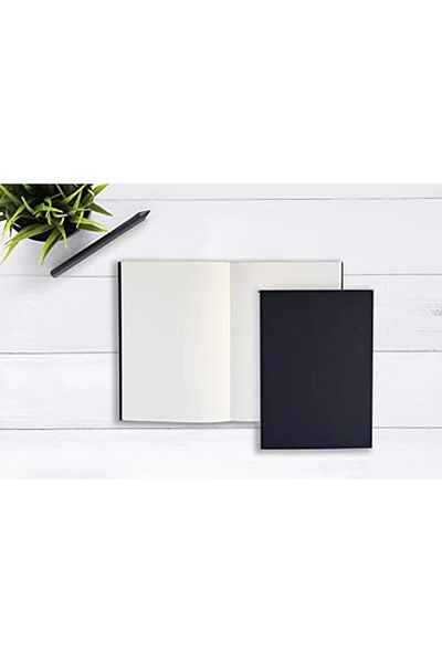 STOREMAX Muartshop Promotion 4 Pieces Unlined Tailor Stitched Notebook, A5 Size, Ideal for Office, Plan