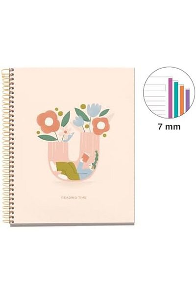STOREMAX Muartshop Notebook Mr A5 100 Pages Lined Spiral Inhale Ex 871301