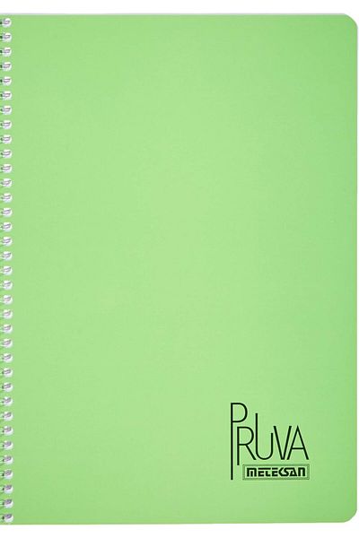 STOREMAX Jvnnastore Pruva A4 Pet Spiral Notebook with Cardboard Cover 144 Sheets - Checkered - Green Trendyfr 646268