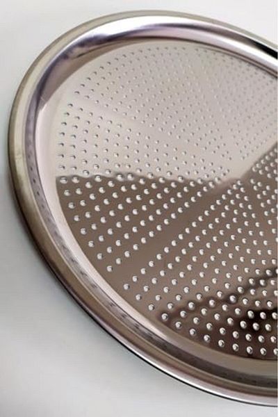 STOREMAX Ntwork Home Stainless Steel Pizza Tray, Perforated Lahmacun and Pizza Pan, Oven Tray (36 cm