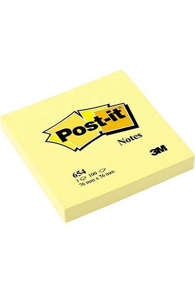 STOREMAX Lvnmblya Sticky Note 654 76 mm X 76 mm Yellow 100 Sheets Shop Deesing 224120