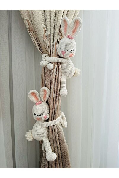 Damla Amigurumi Perde Tutucu - Tavsan Perde Tutucu