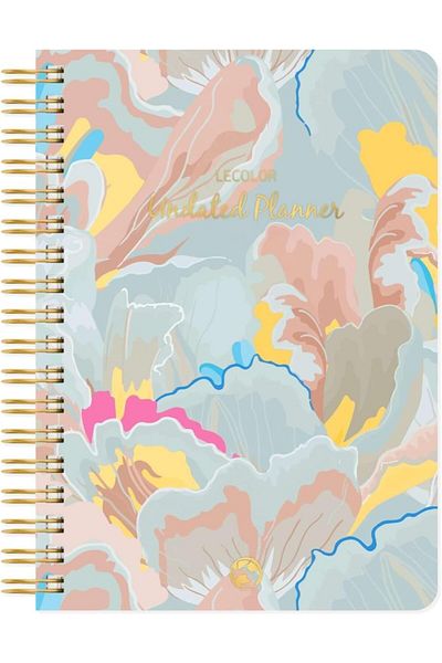STOREMAX Muartshop Color Irregular Planner Spiral Agenda Notebook Lotus 17X24 cm 871301