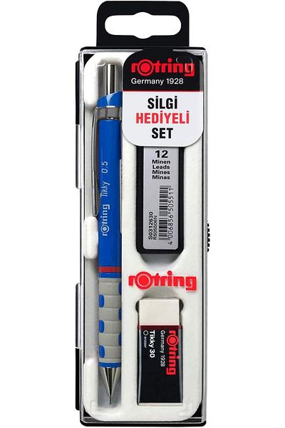 STOREMAX Sellbuystore Tikky Mechanical Pencil, Nib and Eraser Set, 0.5mm Pencil, 2B Nib, Medium Eraser, m