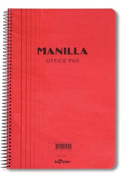 STOREMAX Sellbuystore Color Manilla Office Notebook A4 Checkered Red 1053513