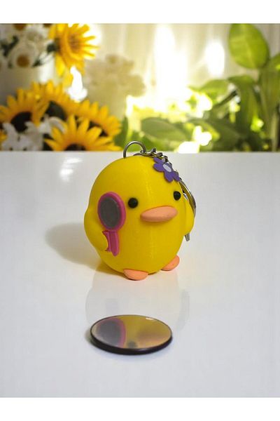 Aly Fancy Chick Keychain Figure