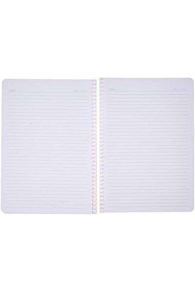 STOREMAX Jvnnastore Pruva A4 Pet Spiral Notebook with Cardboard Cover 144 Sheets - Lined - Fuchsia Trendyfr 6462