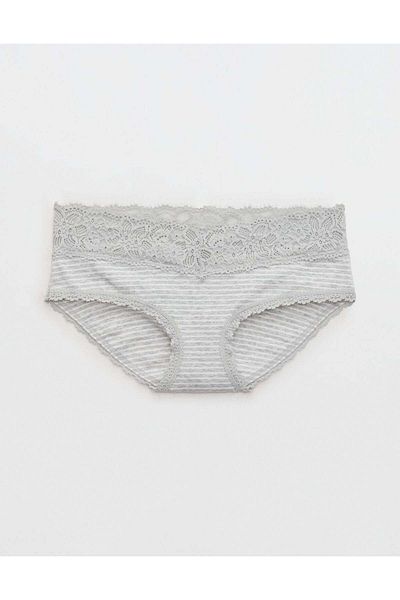 AMERICAN EAGLE Aerie Cotton Eyelash Lace Boybrief Underwear