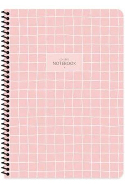 STOREMAX Jvnnastore Color A4 80 Sheets Checkered Pp Kp. College Notebook on Spiral Trendyfr 646268