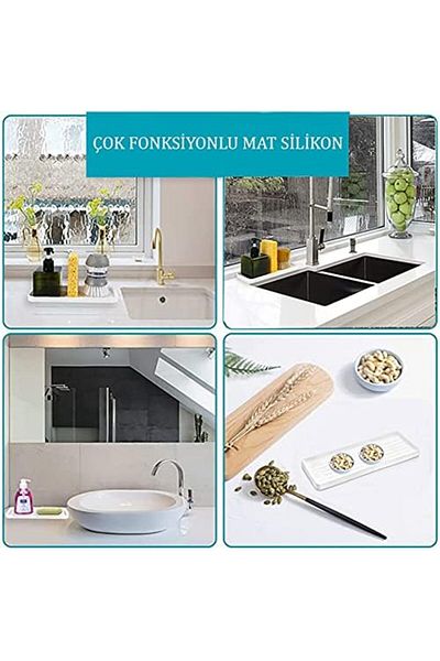 STOREMAX Network Home Silicone Oil Pot Oil Stand Mat, Multi-Purpose Organizer Presentation Stand, Soap Holder