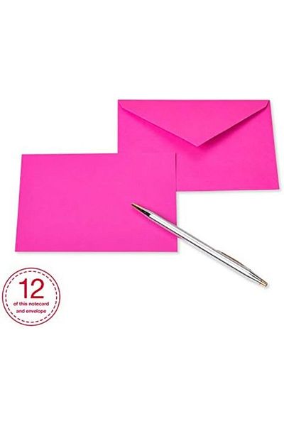 STOREMAX Sellbuystore Greetings Blank Cards with Envelopes, Neon Rainbow Colors, 100 Pcs 1053513