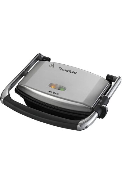 STOREMAX Nffastore Grill and Toaster 1911/10 - Grill Toast Machine, 1000 Watts, Non-Stick Ribbed Plate