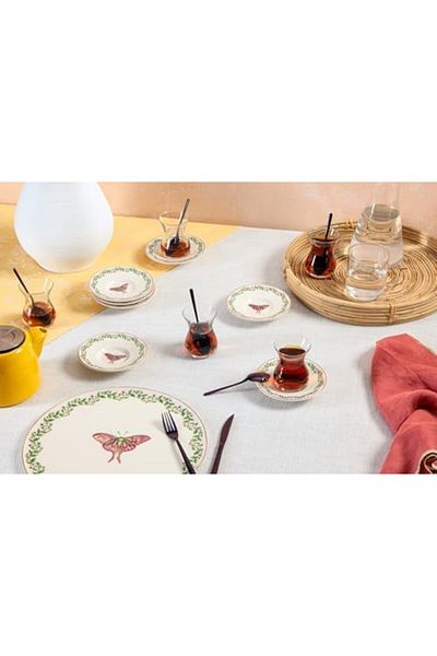 STOREMAX Jvnnastore Mirroring 12 Piece Tea Set for 6 Trendyfr 646268