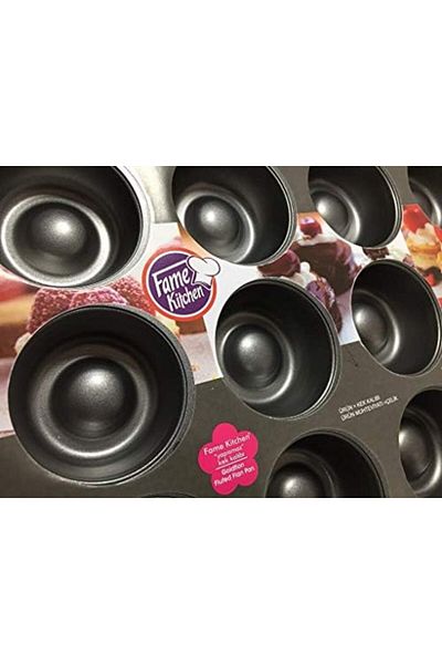 STOREMAX Jvnnastore Kitchen 12-Piece Teflon Coated Tubular Muffin Cake Mold Trendyfr 646268