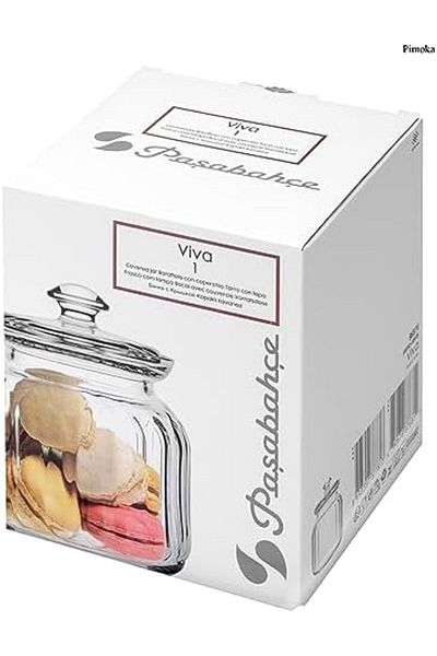 STOREMAX Sellbuystore Viva Glass Jar with Lid, 900Cc 1053513
