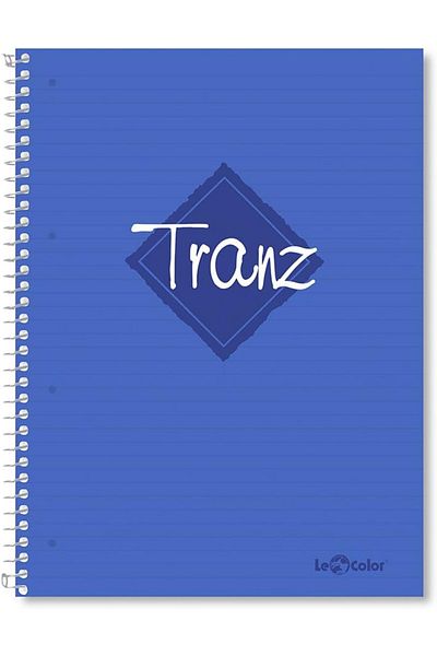 STOREMAX Jvnnastore Color 2012095/1 Tranz Pp Cover, 1.Pulp Paper Spiral Notebook, Blue Trendyfr 646268