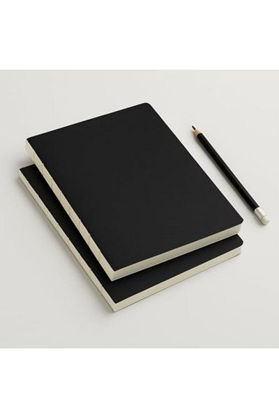 STOREMAX Sellbuystore Promotion Special Design Black Kraft Cover A4 Notebook - 180 Degree Openable, Glaze