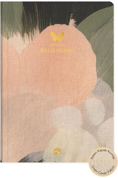 STOREMAX Sellbuystore Color 17X24 Linen Dotted Bullet Journal Notebook Butterfly 1053513