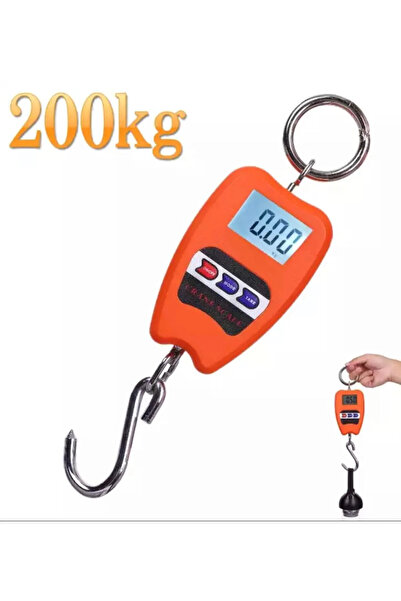 YclShop Elektronik 200kg Askılı Terazi Çengel Baskülü Proseri