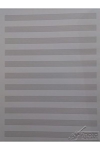 STOREMAX Muartshop Hardcover Music Notebook - Music Notebook (Black) 55 Sheets - 110 Pages 22 ×32 Size 871301