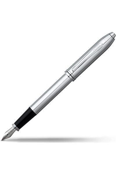 STOREMAX Ntwork 536 Townsend Fountain Pen, Medium Nib Chrome Art 1087243