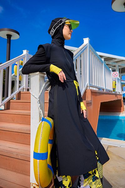Marina Swimwear Lycra Summer Modern Full Covered Hijab Swimsuit M2501-1