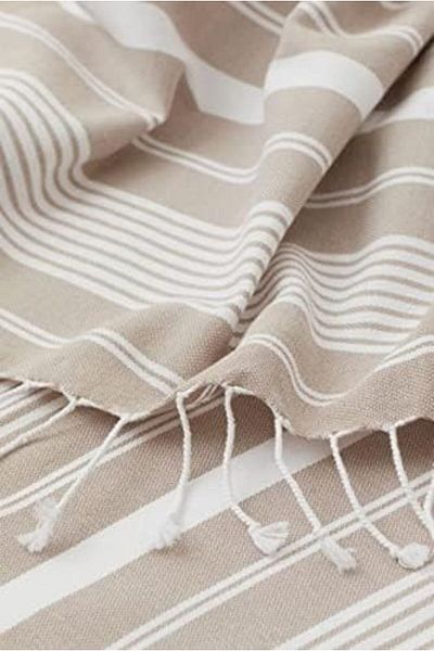 STOREMAX Mrttnca Katya Peshtemal 100% Cotton Bath Towel Beige Trndymrt 1087243