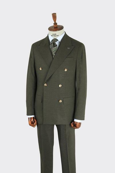 Kadir Büyükkaya Men's Double Breasted Suit-Kab1220S