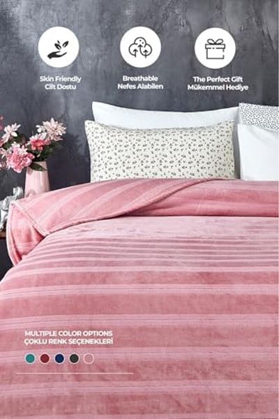 STOREMAX Muartshop Supersoft Soft Double Blanket 180X230 cm Powder 871301