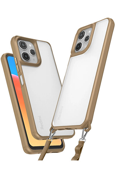 NewFace حافظة هاتف Xiaomi Redmi 12 من السيليكون بتصميم خماسي - تيتانيوم صحراو...