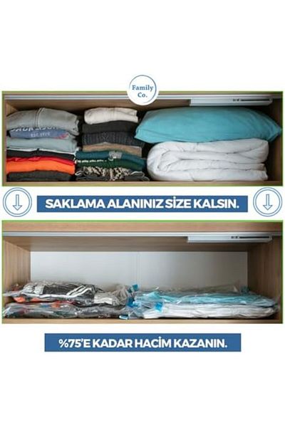 STOREMAX Mrttnca Co. Vacuum Canister Sachet Sets 5 Pieces 50X70-2, 60X80-2, 80X100-1 Trndymrt 1087243